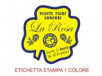 Etichette adesive per fioristi, fiorai e vivaisti (mm 39X39) (cod.3G)
